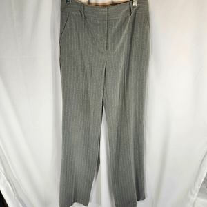 Dalia Collection Grey on Grey Pin Stripe Dress Pants Size 6